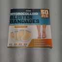 Arme Hydrocolloid Bandages, 50Pcs Gel Blister Bandages for Feet, Waterproof Blister Pads Blister Cushions for Prevention & Recovery, Blister Bandaids for Heel Foot Toe Protection(4 Shape Variety Pack)