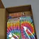 Pajean 48 Pcs Mini Tie Dye Notepads Multicolor 4-in-1 Rainbow Pencils (pre-sharpened) Spiral Pocket Notebooks Fun Colored Pencil Back to School Gifts Classroom Rewards Birthday Party Favors