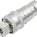 Hydraulic Quick Coupler Set 7J612-66323(Female) K2581-66220(Male) Replacement for Kubota, 1/4'' NPT