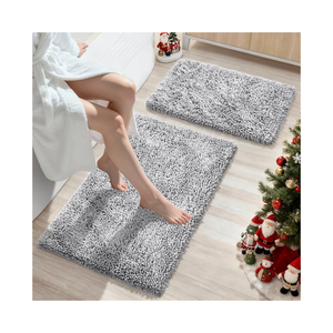  Bath Mat 30 x19 Inch, Thin Bath Mats Rugs with Rubber Backing Non-Slip, Absorbent, Quick Dry Machine Washable, Home Decor Accessories Cozy Cloth Bathroom Rugs