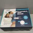 Lunderg CPAP Pillow for Side & Back Sleepers - Memory Foam with Adjustable Height - 2 Pillowcases Included (Machine Washable) - Reduce Air Leaks & Mask Pressure for Better Sleep - Works with ALL Masks, Full Size (Home)