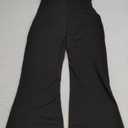 SOLY HUX Women's Strapless Sleeveless Tube Jumpsuit Summer Flare Leg Long Pants (Medium, Plain Black)