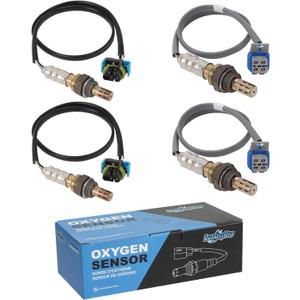 Oxygen O2 Sensor Upstream and Downstream for Chevy Silverado 1500 HD 2500 HD 3500 6.0L 2003-2004, for Cadillac Escalade ESV 6.0L 2003-2004, for GMC Sierra 6.0 03-04, Replace 234-4669 234-4407 4Pcs