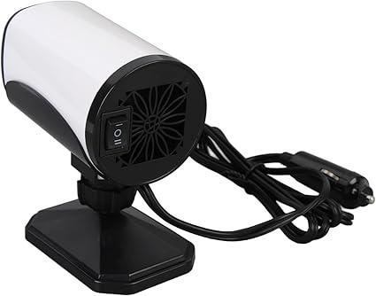 Portable Car Heater 2-in-1, Dual Voltage 24V/12V Plug-in Heater for Fast Heating & Cooling, Windshield Defrost Defogger, 12V Car Heater (24V Compatible)