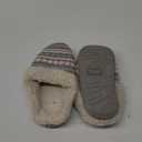 Evshine Warm Knit House Slippers for Women Comfy Fleece Lined Winter Slippers with Memory Foam and Indoor Outdoor Soles (8-9, Pink)