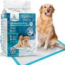 Large Puppy Pads 100 Count - 24" x 24" Pee Pads for Dogs with Adhesive Sticky Tapes, Ultra Absorbent Dog Pads, Perfect for Incontinent Dogs and Potty Toilet Training (Blue)