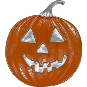 Orange Jack O Lantern Platter