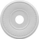 Ekena Millwork CMP16BE Berkshire Thermoformed PVC Ceiling Medallion (Fits Canopies up to 7"), 16"OD x 3 1/2"ID x 1"P (Unfinished)