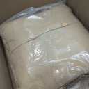 VHC Brands Burlap Solid Color Cotton Farmhouse Bedding Square 18x18 Filled Pillow, Natural Tan