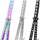 3 Pack Butterfly Trainer Practice Tools, Game Equipment for Practice, Stainless Steel Set of 3 Color
