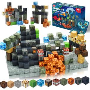 Magnetic Blocks - Build Magnetic Dark Castle Set - Magnetics Toys for Montessori Toddler Christmas Birthday Gifts - STEM Sensory Toys for 3 4 5 6 7 8 9 10 Year Old Boys & Girls