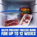 2 x Ziploc Gallon Food Storage Freezer Bags, Stay Open Design, Easy to Fill, 66 Count