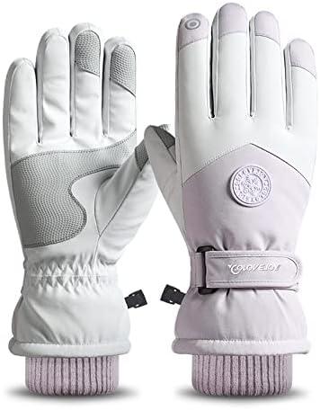 Winter Ski Snow Gloves for Men, Women, Youth | Touchscreen & Waterproof Cold Weather Hand Warming Gloves Winter Work Gloves (Purple_L)