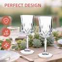 UMEIED 12 Pack 7.2oz Wine Glasses, Small Stemware for Red Wine, Port, Sherry, Dessert Wine, Crystal Clear Classic Glass Goblets Elegant Glassware for Restaurants, Bars, Home Use