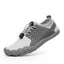 NORTIV 8 Women's Water Shoes Barefoot Quick Dry Aqua Swim Shoes for Beach Sports Fishing Hiking Boating Surfing Shoes TREKLADY (5.5, Light/Grey/Pink)