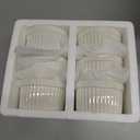 MALACASA Ramekins 8 oz Oven Safe, Porcelain Creme Brulee Ramekins Pudding Custard Cups Ceramic Souffle Dishes Ramakan Ramiken Ramicans Baking Bowls Set of 6, White, Series RAMEKIN-DISH