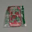 Compatible with iPhone 13 Case, strawberryl Pattern Wavy TPU Soft Case[with Beads Wrist Strap Bracelet Chain and Glitter Cardstock] for Women and Cute Girly-Red