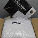 Bwarm Waterproof Heated Mattress Pad, ETL Certified Bed Warmer with Memory Function 9 Heat Settings, 1-12 Hours Auto Off Deep Pocket, Machine Washable, White CA King