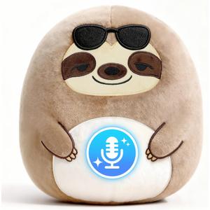 Puffpals AI-Powered Sloth Plush Toy — Voice-Controlled, Adaptive Learning, Screen-Free Toy for Kids
