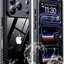 for iPhone 17 pro max case Waterproof,[IPX8 Underwater Case][Full Body Shockproof &15FT Military Dropproof][Built-in Screen Protector][Dustproof]Clear Sound for iPhone17 pro max case 6.9 inch-Black