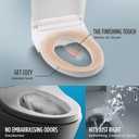 TOTO WASHLET C5 Electronic Bidet Toilet Seat with PREMIST and EWATER+ Wand Cleaning, Elongated, Cotton White - SW3084#01