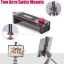 U-pad III Aluminum iPad Tripod Adapter - 7.9-12.9in Metal Mount w Cold Shoe & Acra Swiss QR Mount for iPad, iPhone & Air