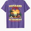 Husband and Wife Retirement Partners Couples Matching T-Shirt L