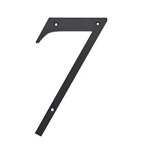 Hillman 6 in. Reflective Black Plastic Nail-On Number 7 1 pc. - Case of: 3; 2 Pack