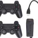 Wireless Retro Game Console 4K Dual 2.4GHz Controllers 20000+ Classic Games 9 Emulators Plug and Play HDMI Stick for Family Kids Adults Gaming Room ABS Material 64GB Memory