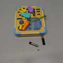 lalalark Electronic Busy Board  Montessori Learning Toddler Toy, 15 Lights & 9 Sounds, 5 Switches & Plugs, Sensory, Fidget, Travel Activities, Early Development, Easter Baby Gifts Toys Age 18M+