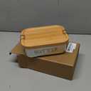 BSTKEY Butter Dish with Lid for Countertop, Stainless Steel Butter Holder Container with Silicone Sealing, Unbreakable Butter Keeper for Kitchen, Holds 1 Stick West or 2 Sticks East Coast Butter (Medium)