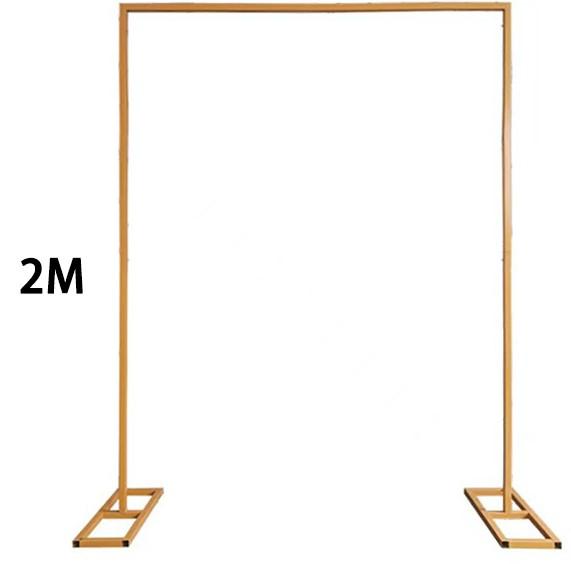 2.5m Wedding Arch Rectangular, Gold Metal Frame for Wedding Arch, Flower Frame, Garden Arch, Gold, Metal, Wedding Arch, Wedding for Birthdays, Parties, Banquet Decorations