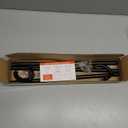 Black Curtain Rods for Windows 28 to 60 inch, 5/8 inch Adjustable Wrap Around Blackout Curtain Rods for Bedroom & Outdoor