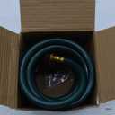 Lightweight EVA Recoil Garden Hose: Retractable Coil Water Hoses with 3/4" GHT Solid Brass Fittings - Corrosion Resistant for Outdoor Lawn Boat (10FT, Green)
