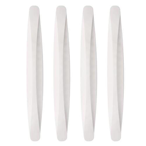 HARFINGTON 4pcs 15,8 in + 4 PCs 5in Car Bumper Guard Strip Anti-Collision Anti-Scratch Bumper Protector Trim Universal Front and Rear Bumper Guard for Cars SUV Pickup Truck, White