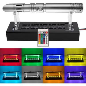 WANLIAN Lightsaber Stand Display - Acrylic Desktop Rack With Variety of Colors Glowing Light-Transmitting Base