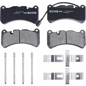 980139070 Front Brake Pads Set Compatible with Mase-rati Ghibli S Q4 2014-2022, Mase-rati GranTurismo S 2008-2018, Mase-rati Quattroporte S/Sport GT 2007-2022 OE#980156013 (Front Brake Pads)