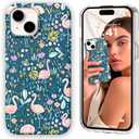 Magnetic for iPhone 15 Case Cute for Women, [Compatible with Magsafe][Drop Protection] Slim Colorful Flowers Oil Painting Printed Girly Floral Phone Case for iPhone 15