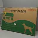 LOOBANI Large Dog Grass Pad with Tray - 35x23in Dog Litter Box with 2 Artificial Grass Patch + 2 Washable Pee Pads - Quickly Absorbency Indoor Outdoor Potty for Patio Balcony Apartment Use