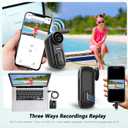 4K Mini Body Camera 128GB, Thumb Size Action Body Cam, Wearable Sports Cameras,Hands-Free POV Recording, Helmet Mount, Magnetic Sport DV for Bike Cycling,for Vlogging Pet Walk Swim