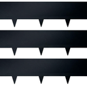 Steel Landscape Edging Galvanized Steel Edge Black Metal Landscaping Garden Bed Lawn Edging Border 40 Inch Strips 8 Inch Depth 3-Pack for Yard Lawn Outdoor Flower Plant Vegetable 20Ft Total GZGNEEVL
