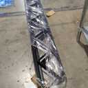 3 Packs Metal Stair Step Stringers, 5 Step Steel Riser Stringer for 42.4inch Height Deck(Polished Black)