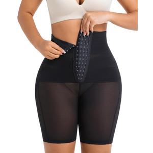 WLWLNUXI Shapewear Tummy Control Shorts for Women (Black, Large) (Black)