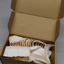 20PCS 6 Inch Large Artificial Lilies Flower Heads with Realistic Stamens, Bulk Silk Fake Lilies for DIY Crafts, Wedding Decor, Cake Decorating, Centerpieces, Home Decor (White Pink)