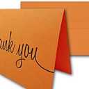 CutCardStock Thank You Note Cards & Envelopes - 25 cards and envelopes (Orange Fizz (Orange))