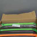 Hoolerry 4 Pcs Hard Clear Zipper Case Makeup Bags Plastic Zipper Pouch Transparent Storage Box Containers for Cosmetics, Snacks, Building Blocks, Puzzles (Clear,13.8 x 11.8 x 2 in)