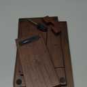 TESLYAR Wood Phone Docking Station for Men - Desktop or Nightstand Organizer - Birthday Gifts for Men, Dad - Anniversary Idea from Wife - Key Holder, Stand Wallet, Watch & Essentials (Bourbon Brown)