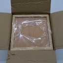 Tissue Box Cover,Bamboo Tissue Box Holder with Acrylic Lid,Tissue Holder for Tabletop Night Stands Bathroom Office (Natural, (5.5 * 5.5 * 6.3) inch)