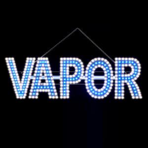 30"x8" LED VAPOR Sign for Vape Shops - Super Bright Vape Store Sign with Unique Design, High Visibility for Smoke Shop/Window Displays