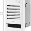 Stelpro Sonoma Wall Fan Heater – 1000W / 120V – 12 3/8″ H × 9 1/16″ W – Refined Compact Design – Silent Comfort, Quick Heat – Built-In Double-Pole Thermostat – White (ASO1001T2W)